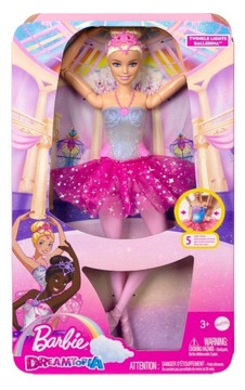 Lalka Barbie Mattel Dreamtopia Baletnica Magiczne światełka HLC25