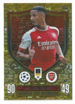 Match Attax Extra 2023/24 Saliba Nr. 281