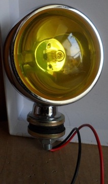 Lampa halogenowa dodatkowa  chromowana Vintage