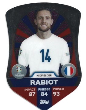 TOPPS MATCH ATTAX EURO 2024 PRO ELITE RABIOT SC3