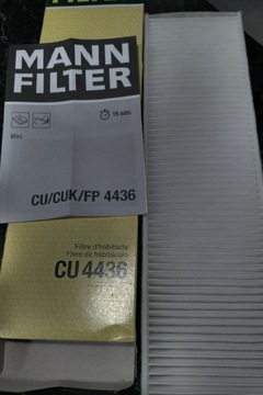 Filtr kabinowy. MannFilter CU 4436