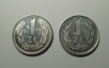 Monety PRL 1 złoty 1982  2 sztuki