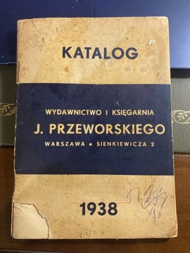 Katalog Wydawnictwo i KsięgarniaPrzeworskiego 1938