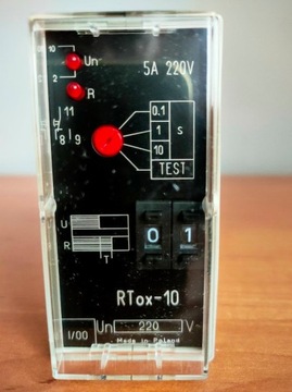  Przekaźnik czasowy RTox-10 24V 220V AC/DC