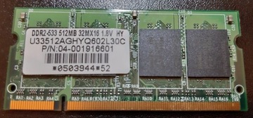 DDR2 SODIMM 512MB 533Mhz RAM do laptopa
