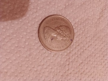 Moneta 25 cents z 1975 roku