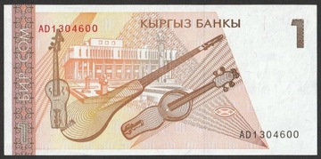 Kirgistan 1 som 1999 - AD - stan bankowy UNC