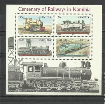 NAMIBIA 1995 - POCIĄGI **