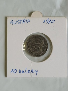 Austria 10 halerzy, 1910