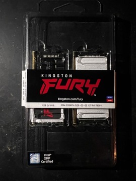 2x16GB 3200Mhz DDR4 Kingston Furry Laptop