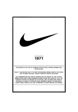 Plakat A3 42x30 Nike Y2K do pokoju