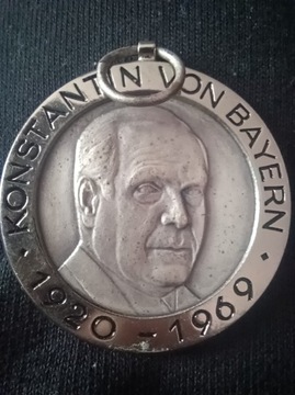 Medal okolicznościowy Konstantin Von Bayern 1969