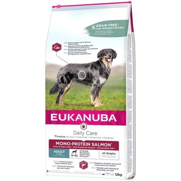 EUKANUBA Mono-protein SALMON ADULT DOG S-XL Waga