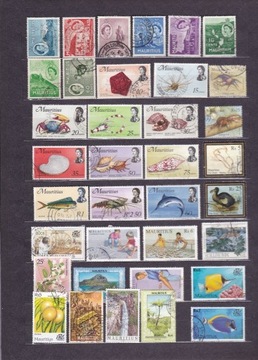 Mauritius - zestaw 73 znaczków kasow. - każdy inny