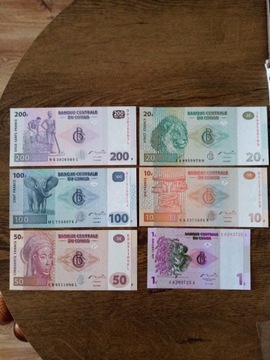 Banknoty Kongo 