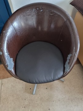 Fotel brązowy kawowy 