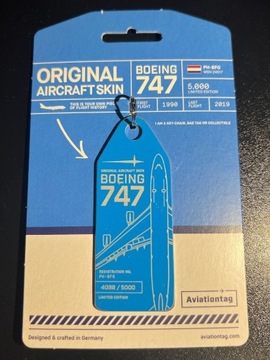 Aviationtag - Boeing B747 KLM - Część prawdziwego samolotu!