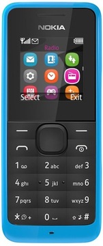 NOKIA 105 Dual SIM Cyan niebieska - NOWA!