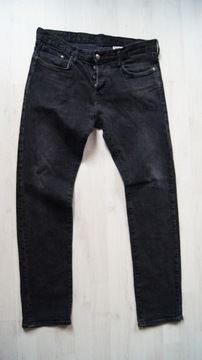 Vintage spodnie Denim Slim 34/32 Low Waist elastan