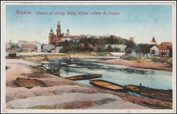 Kraków Wawel od strony Wisły (305) - 1912 rok