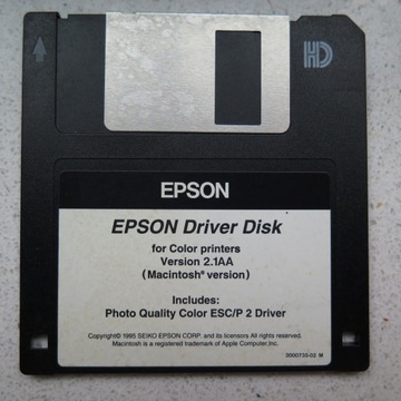 EPSON Driver Disk Macintosh version