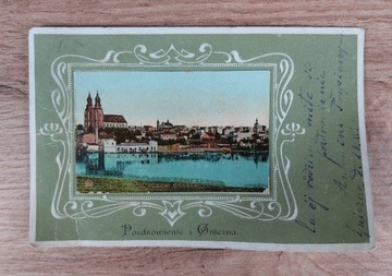 Gniezno 1903 rok adresowana Gostyń 