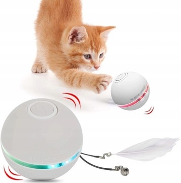 Zabawka interaktywna piłka dla kota