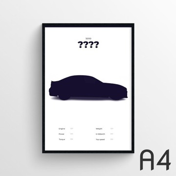 Twój samochód | plakat A4 + rama