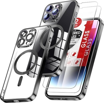 etui do iPhone 14 Pro Max 6,7'' 2x szkło hartowane