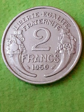 2 FRANCS 1950 FRANCJA