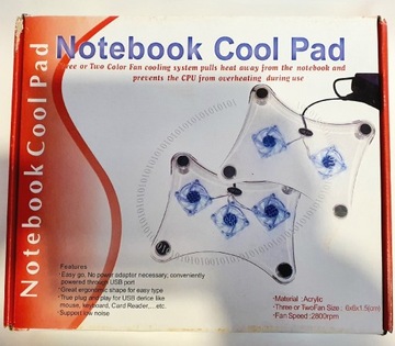 Chłodzenie notebook 3 wentylatory 