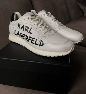 Białe buty Karl Lagerfeld