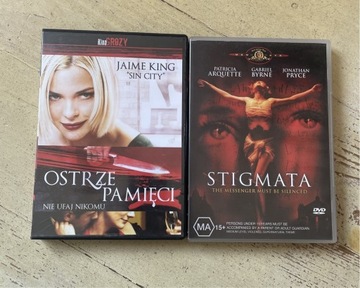 Zestaw DVD Horrory, Stigmata i Ostrze Pamięci PL