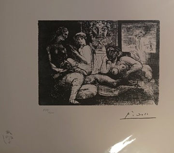 Pablo Picasso,litografia,cykl:Suita Vollarda,1973