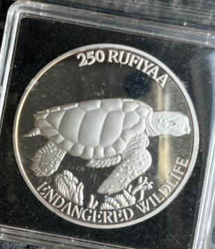 Malediwy 250 rupii 1994 żółw REPLIKA