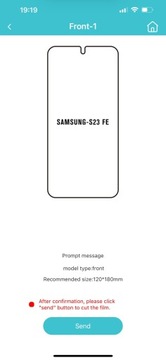 Folia Antycrash Samsung S23 FE, matowa !!!