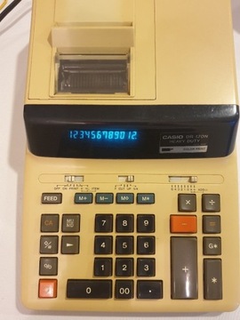 Kolekcjonerski kalkulator CASIO DR-120N
