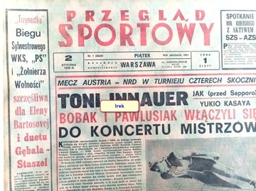 Gazeta "Przegląd Sportowy" - rocznik 1976