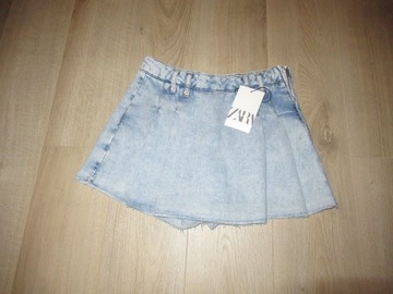 Zara spódnicospodnie spodenki jeans dla dziewczynki 164