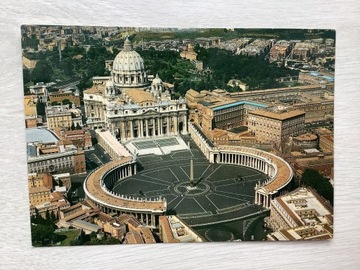 Rzym plac św. Piotra pocztówka Włochy