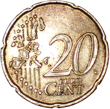Euro-Strefa Francja 20 eurocentów z 2001 roku OMO 