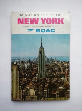 MINIPLAN GUIDE OF NEW YORK BOAC 1966