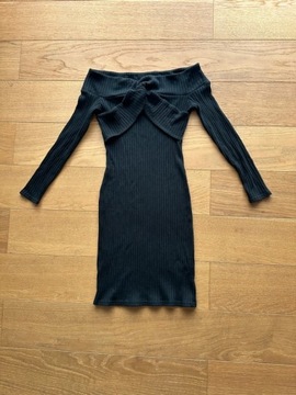 Sukienka typu hiszpanka River Island UK10 czarna 