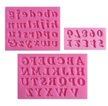 Forma foremka silikonowa litery literki alfabet