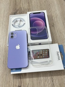 iPhone 12 128GB 5G Kolor Purple Bez Blokad komplet