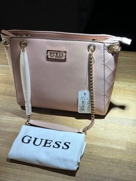 Torebka Guess Mirabelli Carryall pudrowy róż