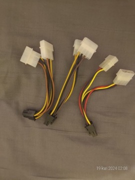 Kabel do zasilacza adapter z molex na 6pin