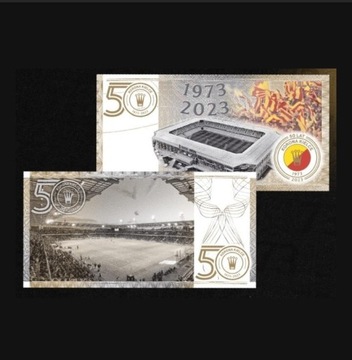Bon banknot kolekcjonerski 50 lecie Korony Kielce PWPW