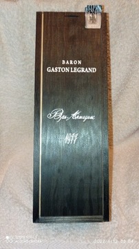 Whisky Baron Gaston Legrand, skrzynka 1977.