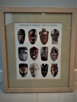 grafika maski afrykańskie